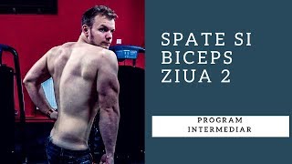 Program Intermediar  Spate si Biceps  Ziua 2 [upl. by Neufer]