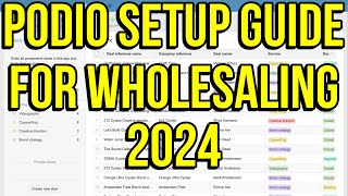 FREE amp Easy Podio CRM Setup Guide for Beginners  Wholesaling Real Estate Tutorial [upl. by Nawaj]