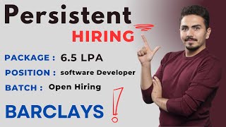 BIggest Hiring  persisteNT  Barclays  Razorpay Hiring  All batches apply  wwwdataTpointcom [upl. by Anik293]