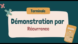 Démontrer par récurrence cours exemple [upl. by Zysk]