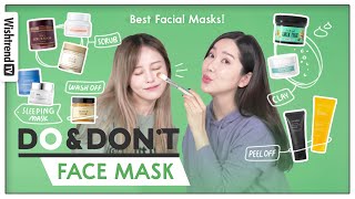 Best Face Mask for your skin type Scrub Clay Mask Sleeping Mask Peel off Wash off [upl. by Dnalon]