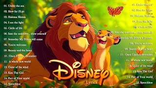 The Ultimate Disney Classic Songs Playlist With Lyrics 2024  Disney Soundtracks Playlist 2024 [upl. by Skyler]