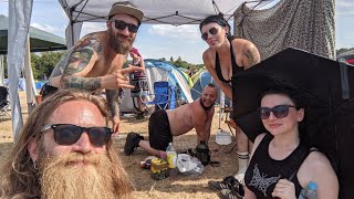 Bloodstock 2022  Thursday Part 3  Bin Jousting amp First look around the Arena [upl. by Snapp599]