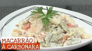 Massa à Carbonara Cremosa em 20 minutos [upl. by Inah]