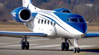 EyeCatching Gulfstream G450 N196CC TakeOff at Bern [upl. by Mcwilliams]