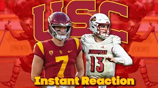 quotMiller Moss Is My QBquot  USC Louisville Instant Reaction [upl. by Onstad]