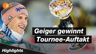 Die Highlights vom Auftaktspringen der Vierschanzentournee in Oberstdorf  Skispringen  ZDFsport [upl. by Enitsed347]