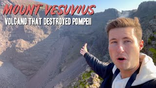 Hiking Mount Vesuvius in Italy  The Volcano That Destroyed Pompeii [upl. by Ferneau]