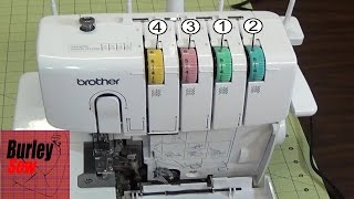 How To Thread the Brother 1034d 4 Thread Serger [upl. by Brewster]