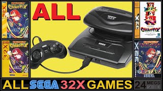 All Sega 32X Games in 4 regions US JP EU BR [upl. by Hsekar]