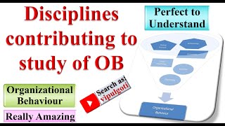 Disciplines contributing in OB OB3 OrganisationalBehaviour OB [upl. by Garzon518]