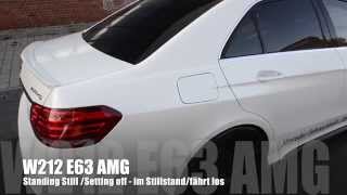 MEC Design Mercedes W212 E63 AMG Exhaust  Earthquake Sound Version [upl. by Naillil]