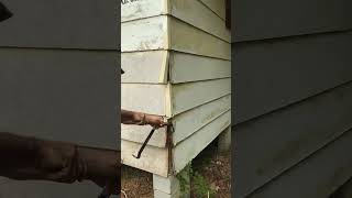 Removing siding RIM JOIST REPAIR remove siding repair rim joist renovation [upl. by Enylekcaj856]