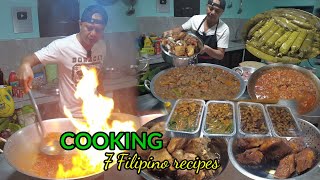 Asbok Ang tulyase Ang daming paluto  orders from Calamba Laguna  Filipino nonstop cooking style [upl. by Shoshana]