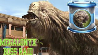 DEFEAT MEGALONYX BOSS  JURASSIC WORLD ALIVE 2925 [upl. by Oileve]