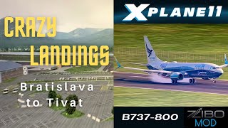 MR Stefanik  Bratislava LZIB to Tivat LYTV  XPlane 1155r2  Zibo Mod v34910 [upl. by Maxantia]