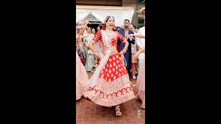 Bride Surprises Everyone With a Dance at the Baraat  Indian Wedding at Baltimore Harborplace Hotel [upl. by Ak642]