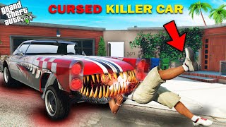 GTA 5  Franklin Shinchan amp Pinchan Break Cursed Killer Car Into Tiny Parts GTA 5 [upl. by Idnat]