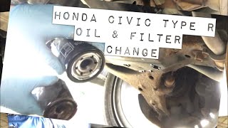 Honda Civic Type R Oil amp Filter Change ep3 [upl. by Paymar]