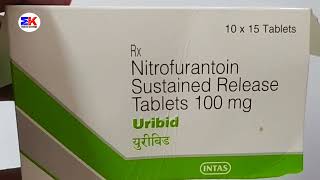 Uribid Tablet  Nitrofurantoin Tablet  Uribid Tablets Use Benefits Dosage review in Hindi [upl. by Dyanne]