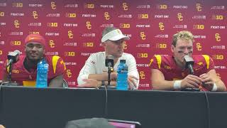 USC vs Wisconsin postgame press conference [upl. by Nnire891]