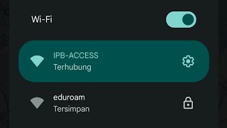 Menghubungkan IPBACCESS amp eduroam di Android 12 [upl. by Ecirtnahs837]