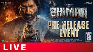 Bhimaa Pre Release Event LIVE  Gopi Chand  Malvika Sharma  Harsha  Shreyas Media [upl. by Anaigroeg474]