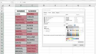 Como BUSCAR o IDENTIFICAR Datos Repetidos en dos COLUMNAS en EXCEL 2020 [upl. by Dlanigger]