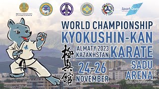 WORLD CHAMPIONSHIP KYOKUSHINKANALMATY 2023 KARATE 2 Tatami [upl. by Doran783]