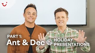 Planning a holiday with our Happiness Ambassadors Ant amp Dec  Part one  TUI [upl. by Ellesig]