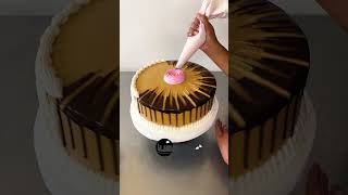 ideas para decorar torta con rosas y ganache de chocolate [upl. by Nirtak]