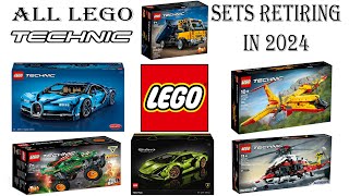 All Lego Technic Sets Retiring In 2024 [upl. by Nessnaj390]