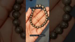 All about pyrite Crystal Bracelet ✨ pyrite benefits crystals pyrite ytshorts [upl. by Ydwor]