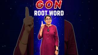 Gon Root Word Meaning 🤓 by Manisha Bansal Maam ✌️💯 rootwords englishbymanishabansalmaam vocab [upl. by Neztnaj36]