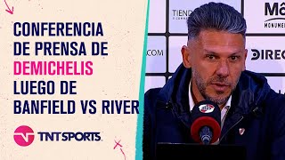 Martín Demichelis habla en conferencia de prensa tras Banfield vs River [upl. by Nelan826]