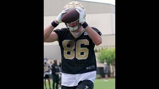 Spencer Rattler to Michael Jacobson at 2024 Saints OTAs saints nfl shorts [upl. by Jorgan]