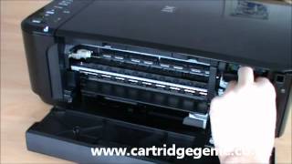 Canon Pixma MG2150  How to replace printer ink cartridges [upl. by Terrye]