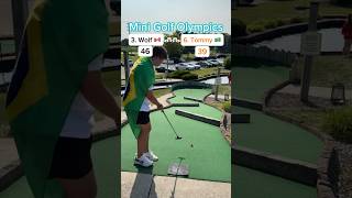 Hole 17 Round 1  3 Wolf 🇨🇦 vs 6 Tommy 🇧🇷 Mini Golf Olympics minigolf [upl. by Anaerdna]