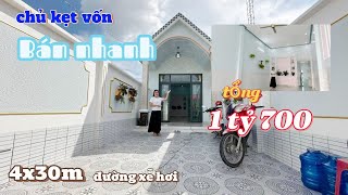 CHỦ KẸT VỐN BÁN NHANH nhà cấp 4 mới 100Sân đậu xe ôtô ⛔SỔ hoàn công BÁN nhà Gần Bình Chánh [upl. by Patricio179]