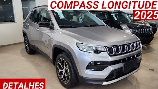 Jeep Compass longitude T270 2025 chega por R202990 recheado de equipamentos conforto e tecnologia [upl. by Ataynek]