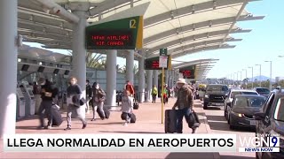 Días festivos tríen normalidad en aeropuertos americanos [upl. by Darce]