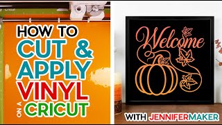 How to Cut Vinyl on a Cricut For Beginners Easy StepbyStep Tutorial  Fun Projects [upl. by Yhtir743]