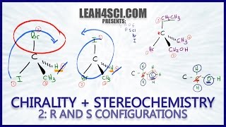 R and S Configuration Using Cahn Ingold Prelog Priority Rules Leah Fisch [upl. by Sremlahc27]