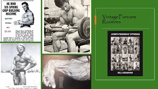 Vintage Forearm Routines Dave Draper Frank Zane Mike Mentzer [upl. by Nnadroj]