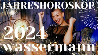 WASSERMANN 2024 JAHRESHOROSKOP  eine astrologische Energievorschau für ein erfolgreiches 2024 [upl. by Eiramik]