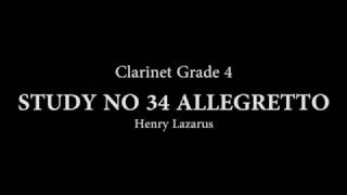 Study For Clarinet No 34 Allegretto [upl. by Trinity856]