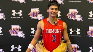 Junior guard Landyn Jumawan discuses Sunday’s win against North Alabama [upl. by Nedle202]