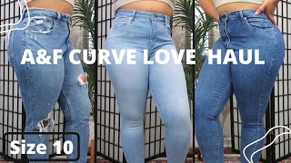 Abercrombie amp Fitch Curvy Jeans Try On Haul [upl. by Palmira]