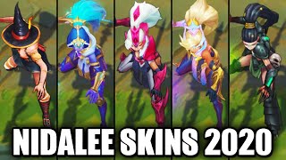 All Nidalee Skins Spotlight 2020 League of Legends [upl. by Lyn559]