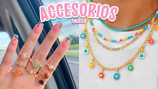 CREA ACCESORIOS BONITOS SIN GASTAR MUCHO DINERO 8 IDEAS FACILES DE MODA AESTHETIC [upl. by Quirk]